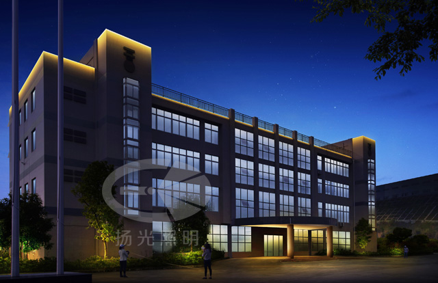 云陽工業園區夜景亮化設計效果圖三
