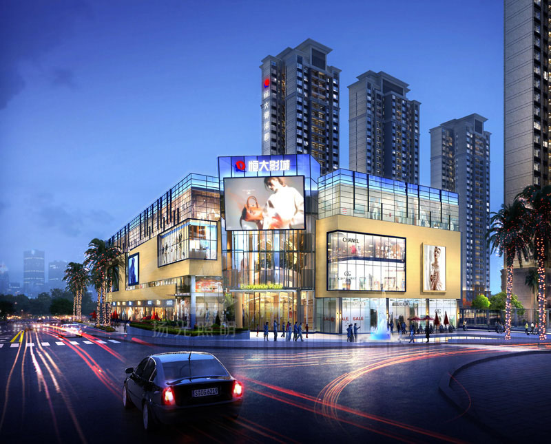 商業綜合體照明設計效果圖二