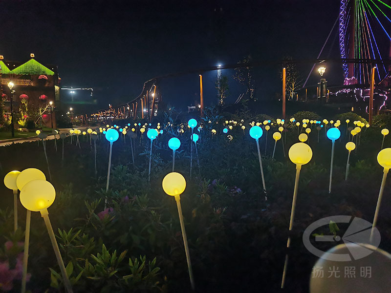 松鼠小鎮泛光照明工程實景圖