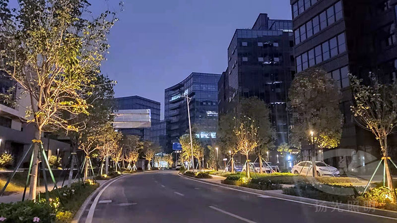 工業園區燈光夜景圖