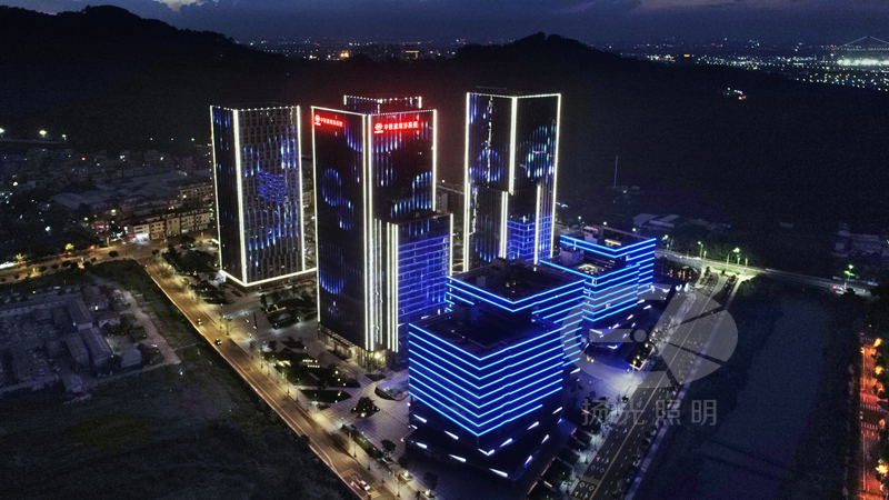大廈夜景燈光工程實景圖