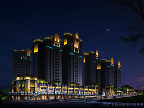 東莞嘉宏錦園小區夜景照明設計